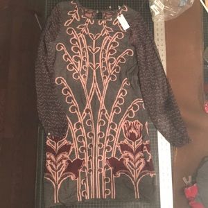 Anthropologie Sweater Dress Med Knitted & Knotted